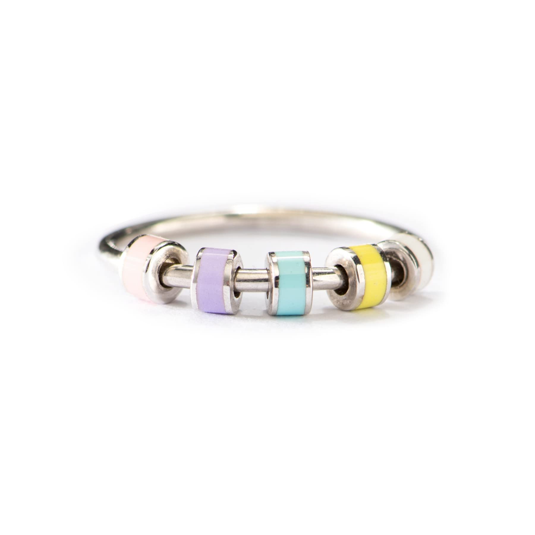 STORYJEWELLERY Daughter Ring closeup in white gold finish for everyday wear.