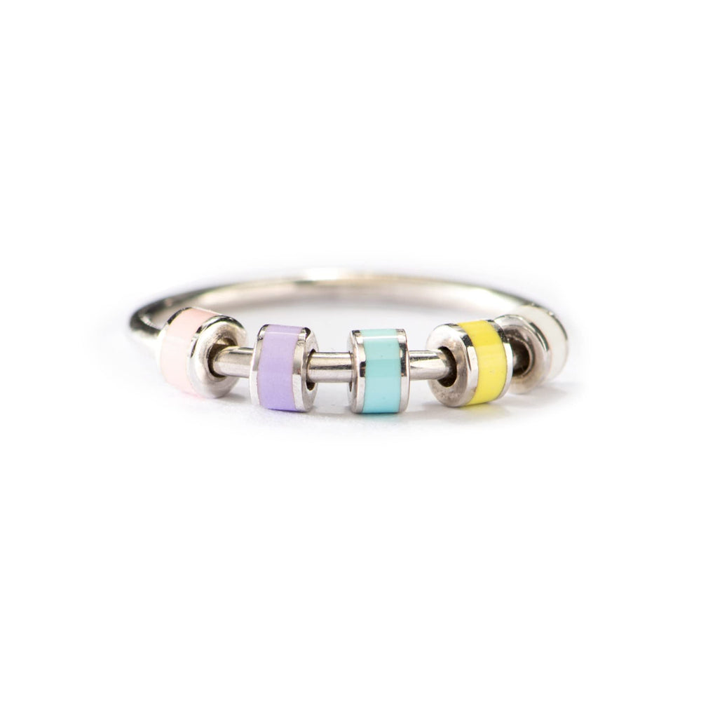 STORYJEWELLERY Daughter Ring closeup in white gold finish for everyday wear.