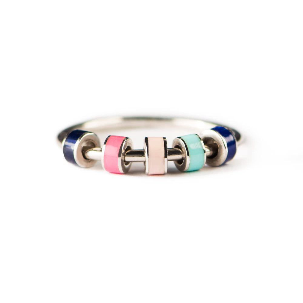 STORYJEWELLERY Daughter Ring front view with spinner for everyday focus.