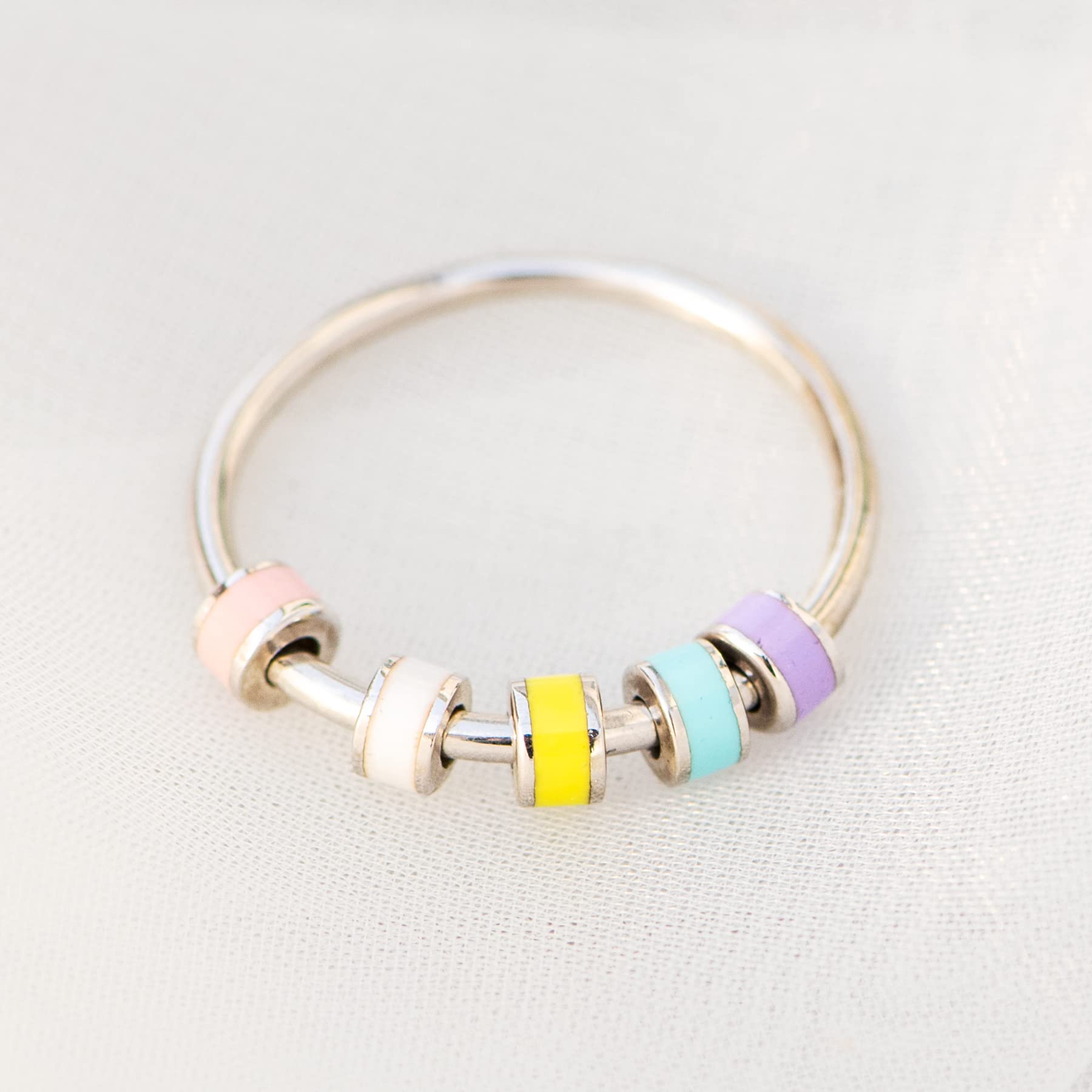 STORYJEWELLERY Daughter Ring worn alone or stacked for versatile styling.