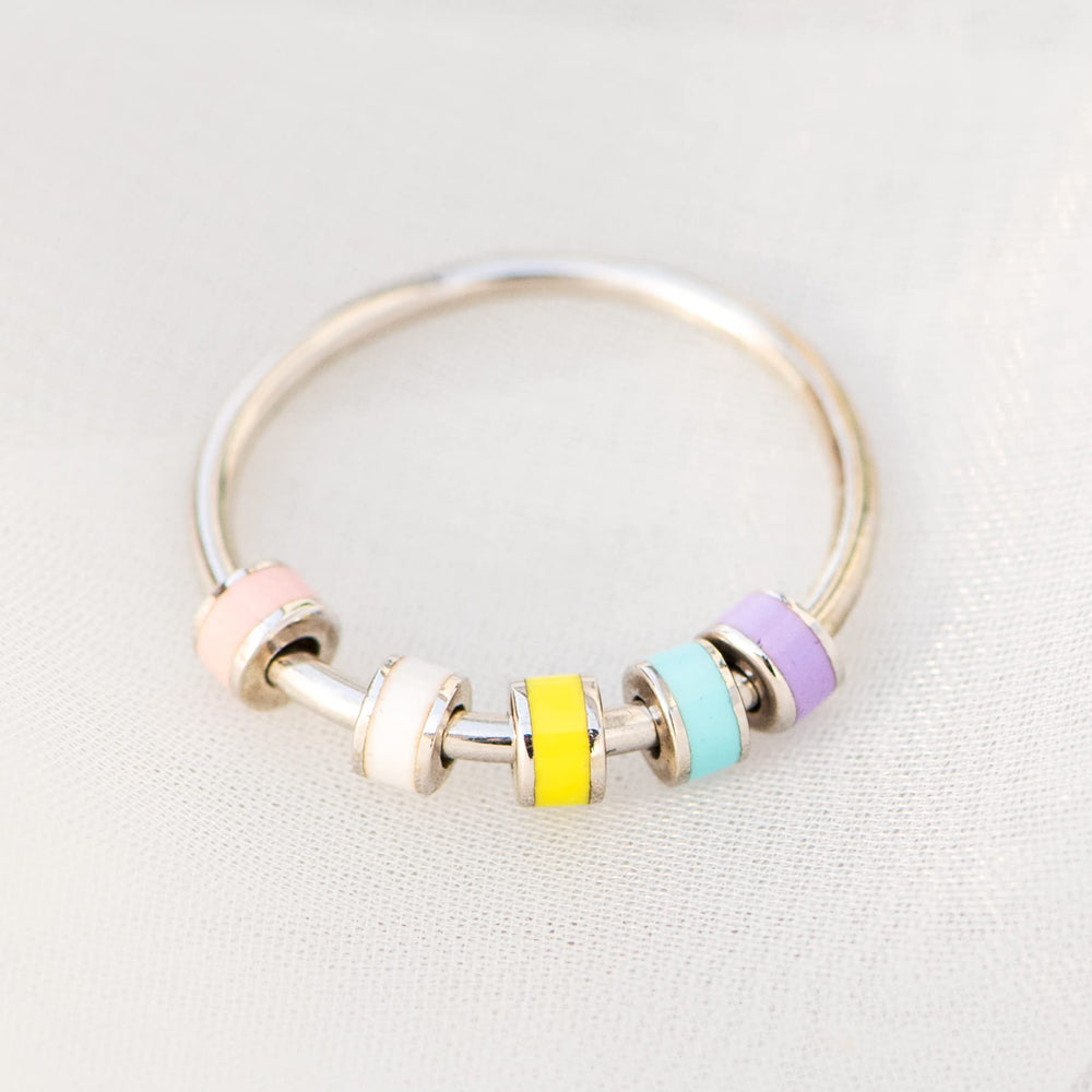 STORYJEWELLERY Daughter Ring worn alone or stacked for versatile styling.