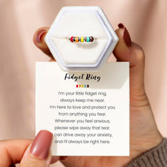 StoryJewellery fidget ring with tarnish-free finish stays bright
