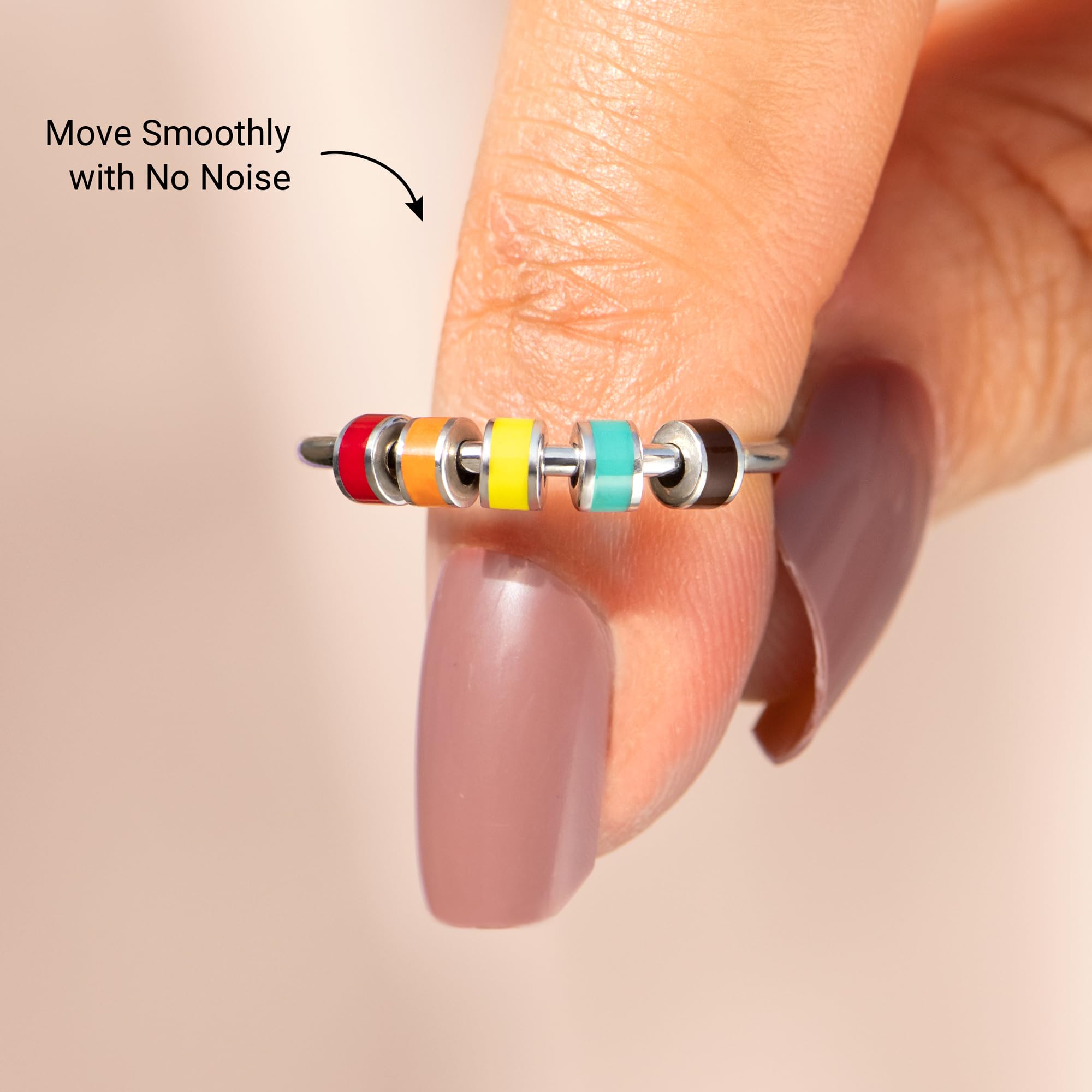 StoryJewellery fidget ring nickel-free material for skin comfort