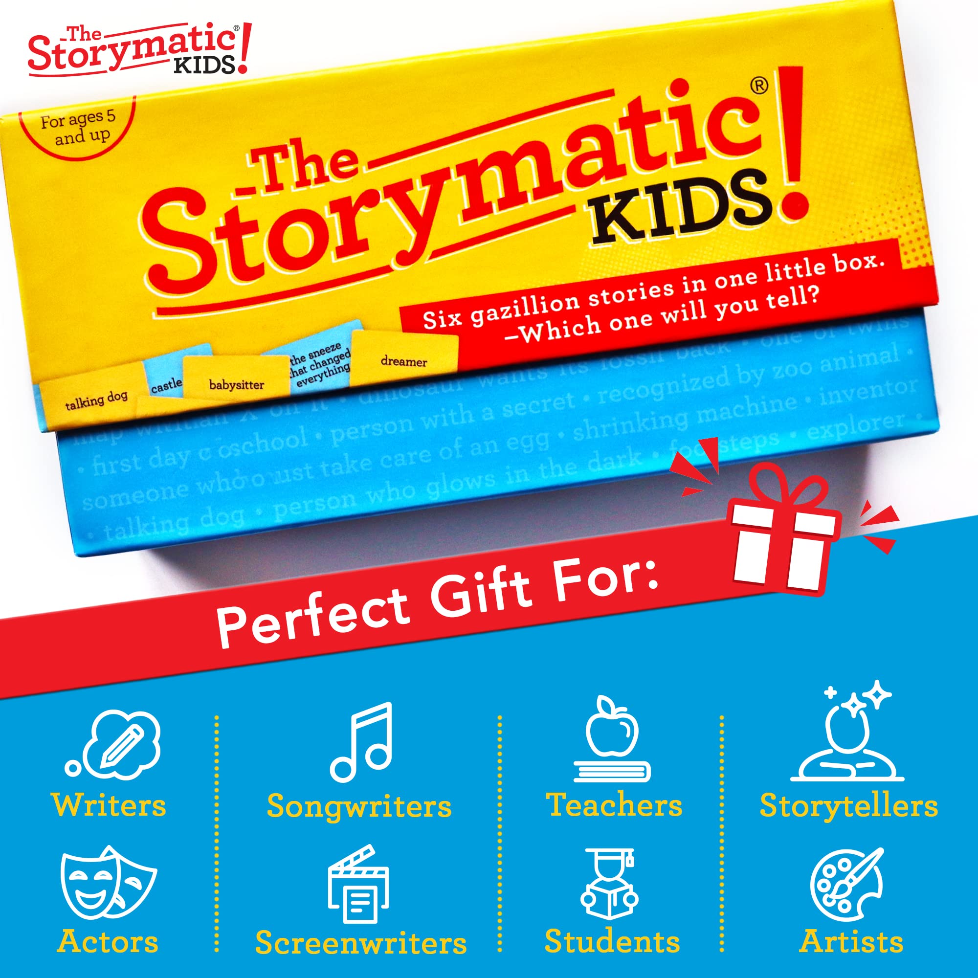 Storymatic Kids blank cards invite personal prompts and customization.
