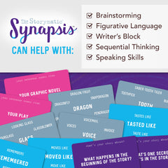 Storymatic Synapsis family game night features a playful storytelling challenge
