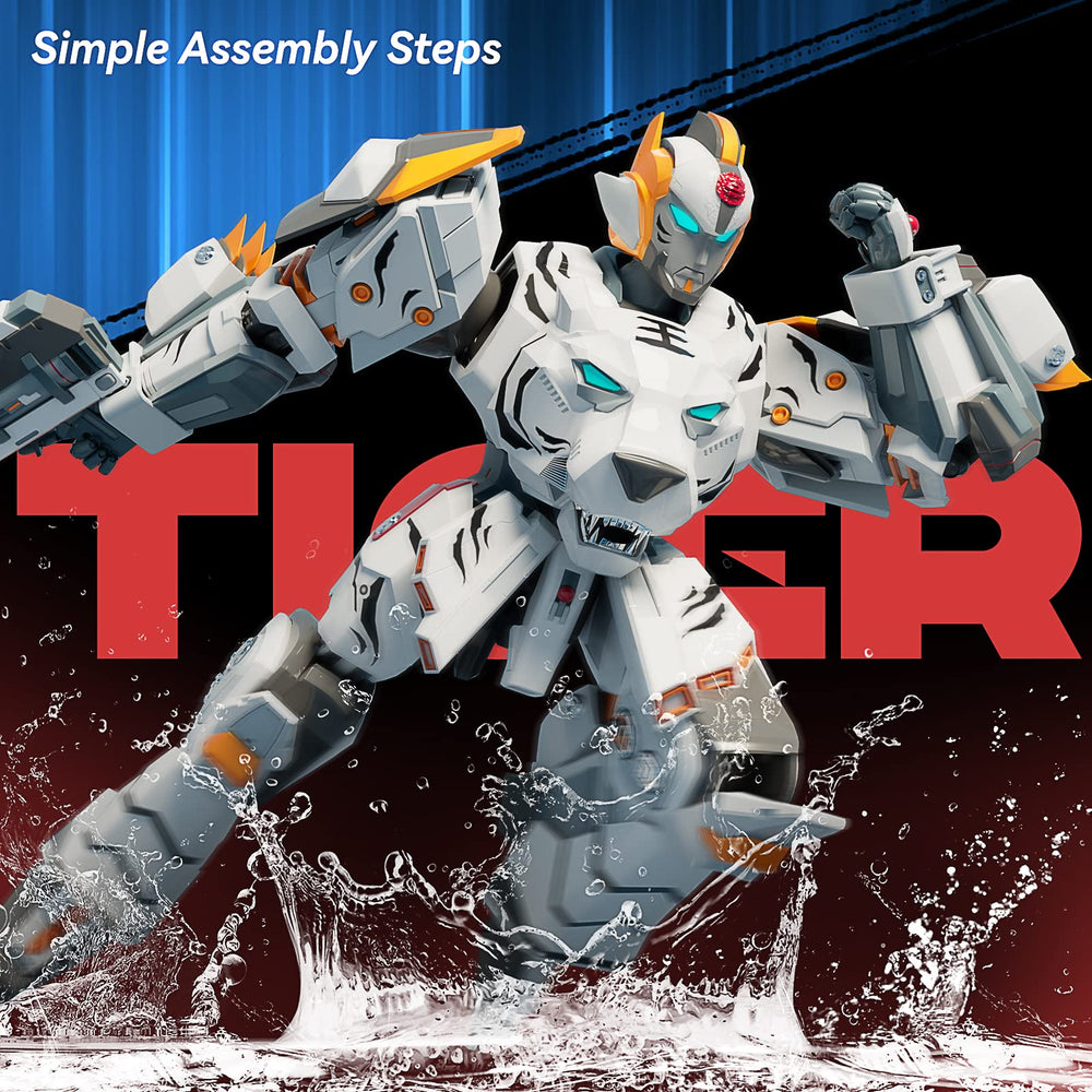 STOULKD robot mode figure in white for action posing