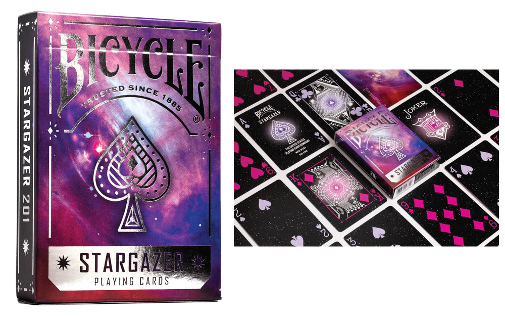 Straight Poker Supplies Bicycle Stargazer 203 deck with durable stock for frequent play