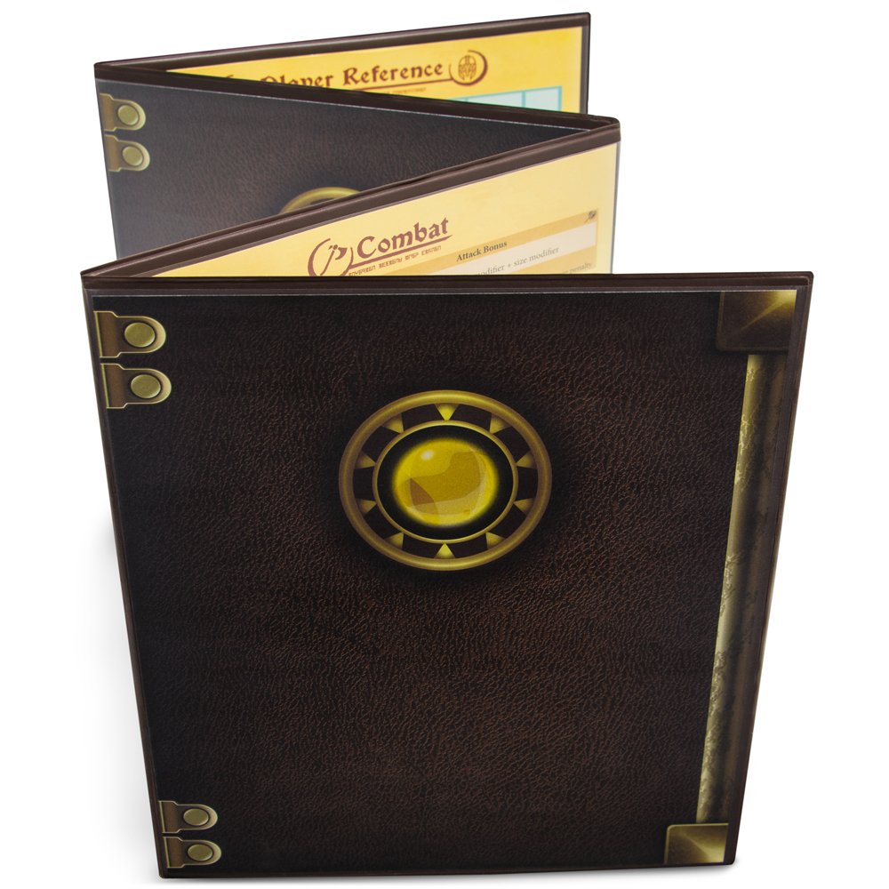 Stratagem Master’s Tome 4-panel GM Screen front view for organized campaigns