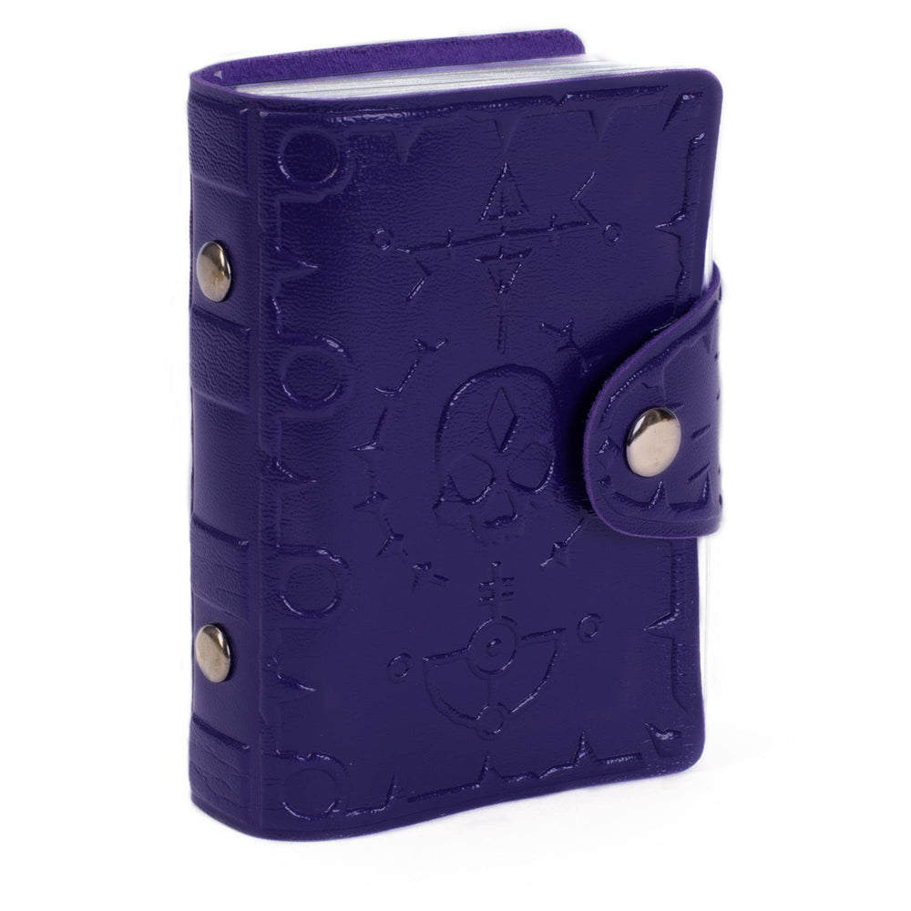 Stratagem Pocket Compendium spellbook holder open showing 26-page spellbook.