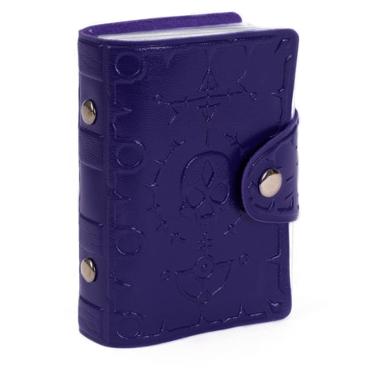 Stratagem Pocket Compendium spellbook holder open showing 26-page spellbook.