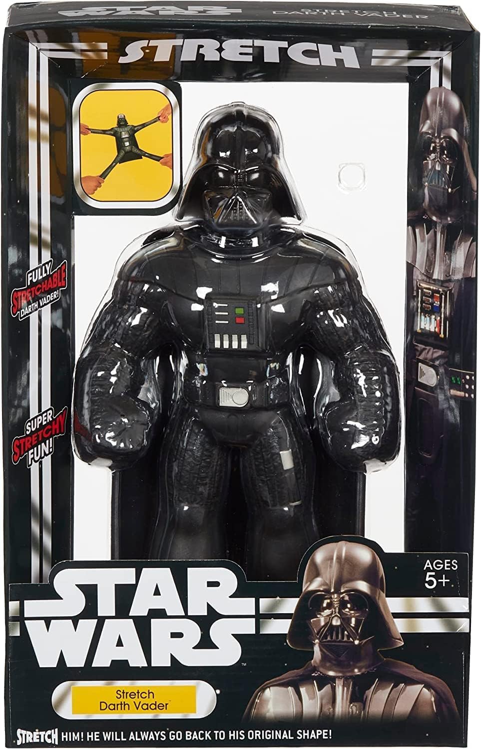 STRETCH ARMSTRONG Darth Vader stretchable figure designed for safe, super stretchy play.