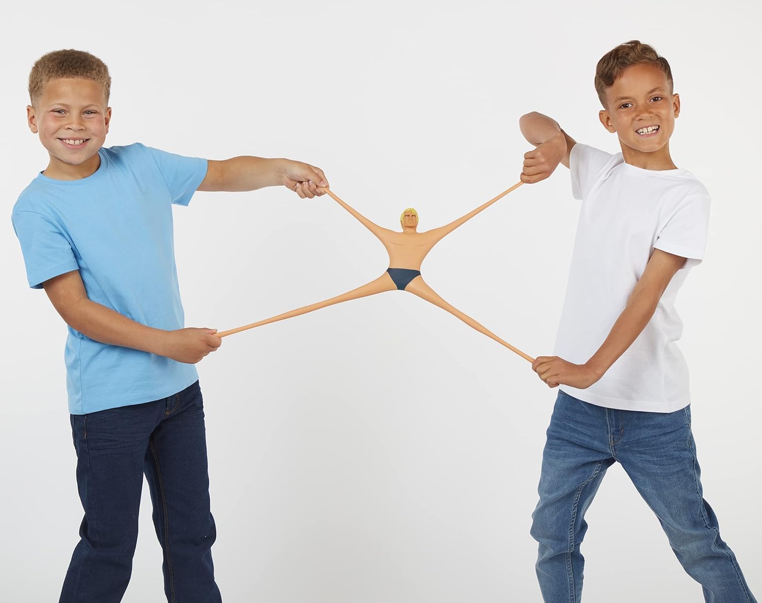 STRETCH ARMSTRONG original giant toy bouncing back to form after play.