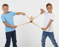 STRETCH ARMSTRONG original giant toy bouncing back to form after play.