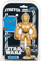 STRETCH ARMSTRONG C-3PO stretched pose highlights flexible play for kids.