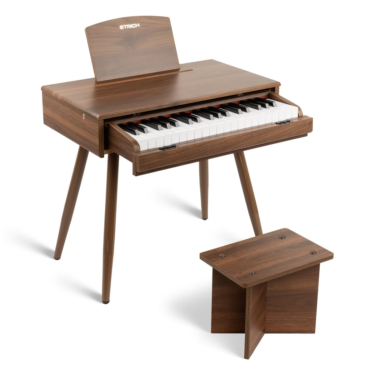 STRICH 37-keys kids piano set front view, ideal for small hands learning at home