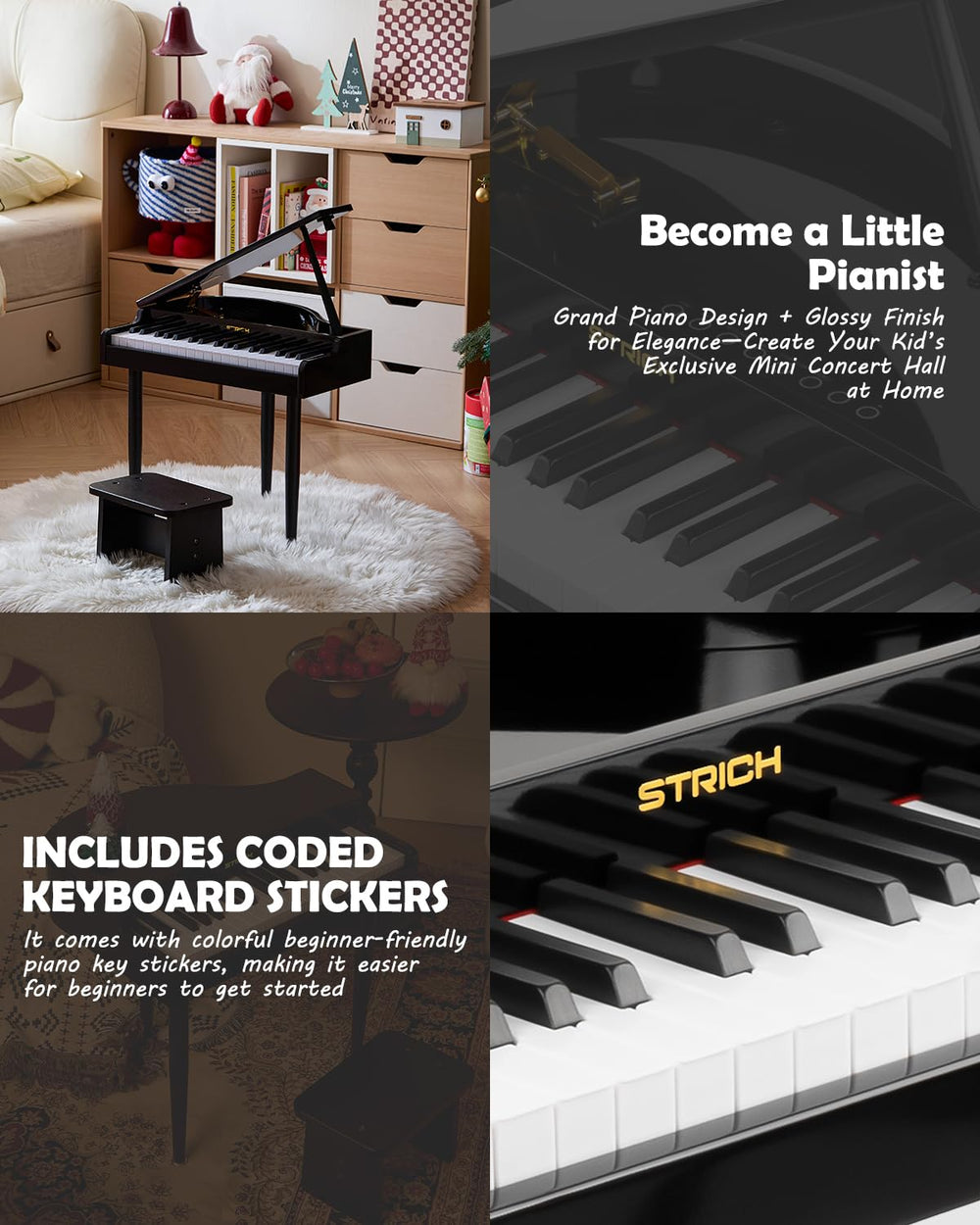 STRICH grand piano design creates a home concert feel and ritual