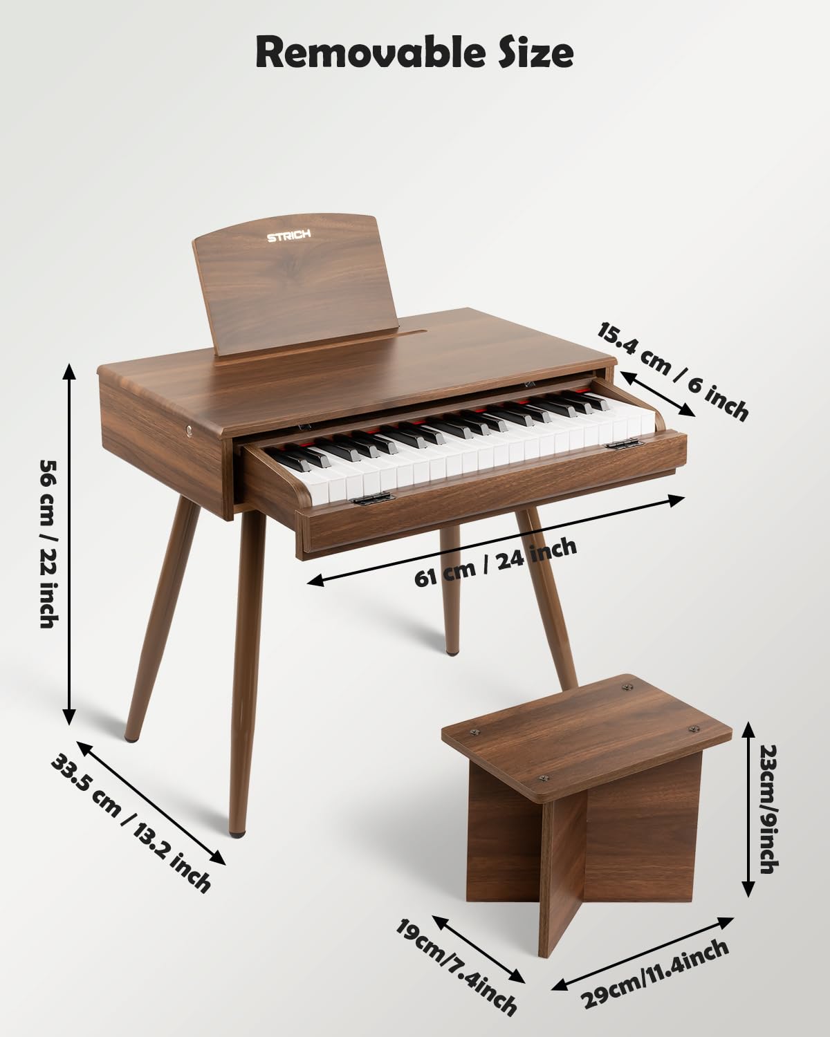 STRICH kids piano in playtime action, encouraging joyful musical exploration