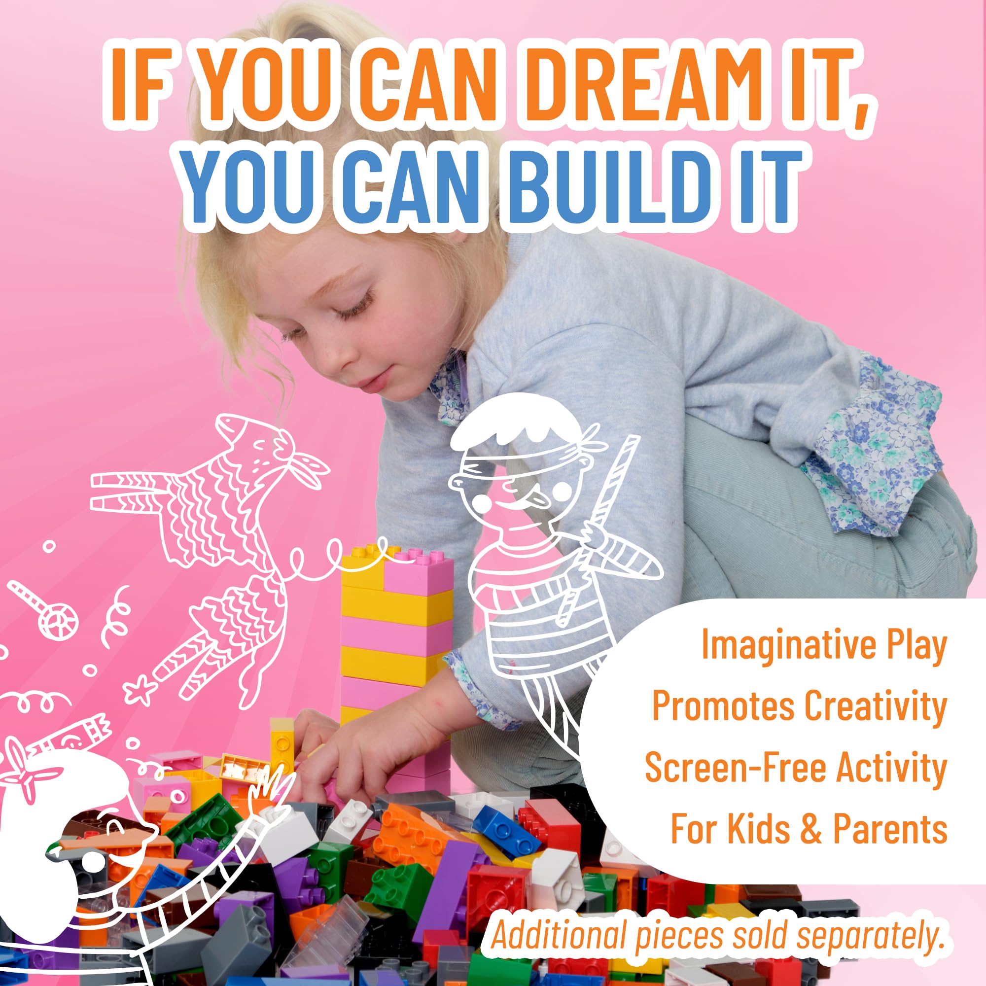 Strictly Briks durable silicone surface resists rough toddler handling
