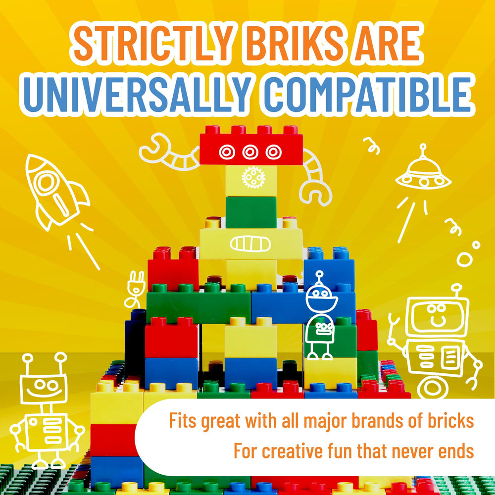 Strictly Briks Lego Duplo-compatible blocks enable seamless mix-and-match creativity