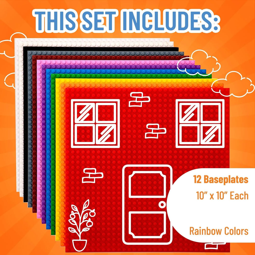 Strictly Briks baseplates sturdy and non-bending for long-lasting creations.