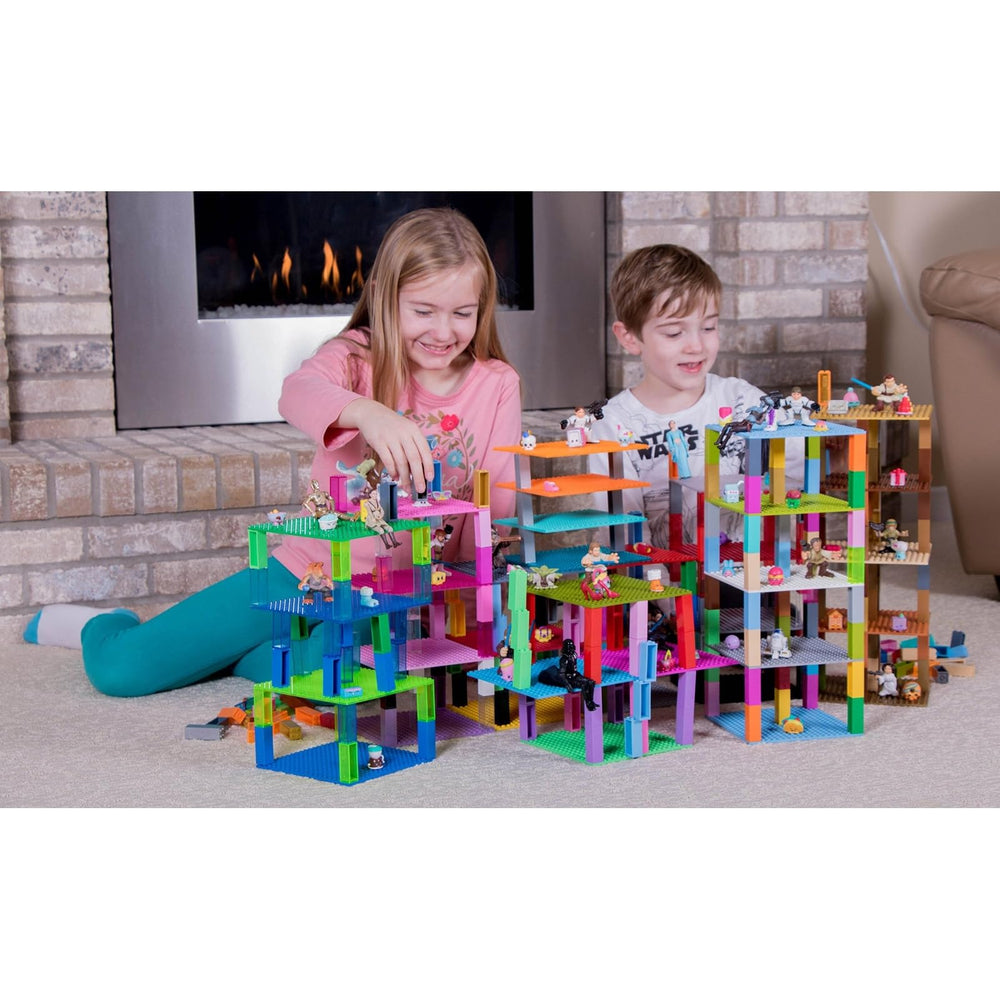 Strictly Briks stackable system turns tiny bricks into display-ready scenes.