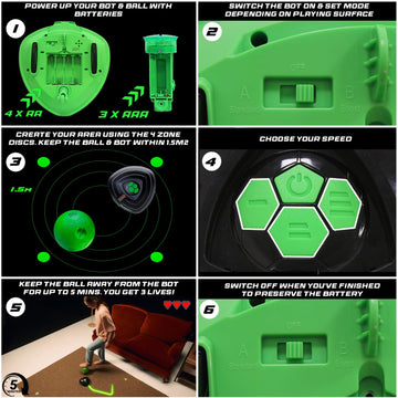 Strikesphere Soccer Bot training-area visuals aid practice cues