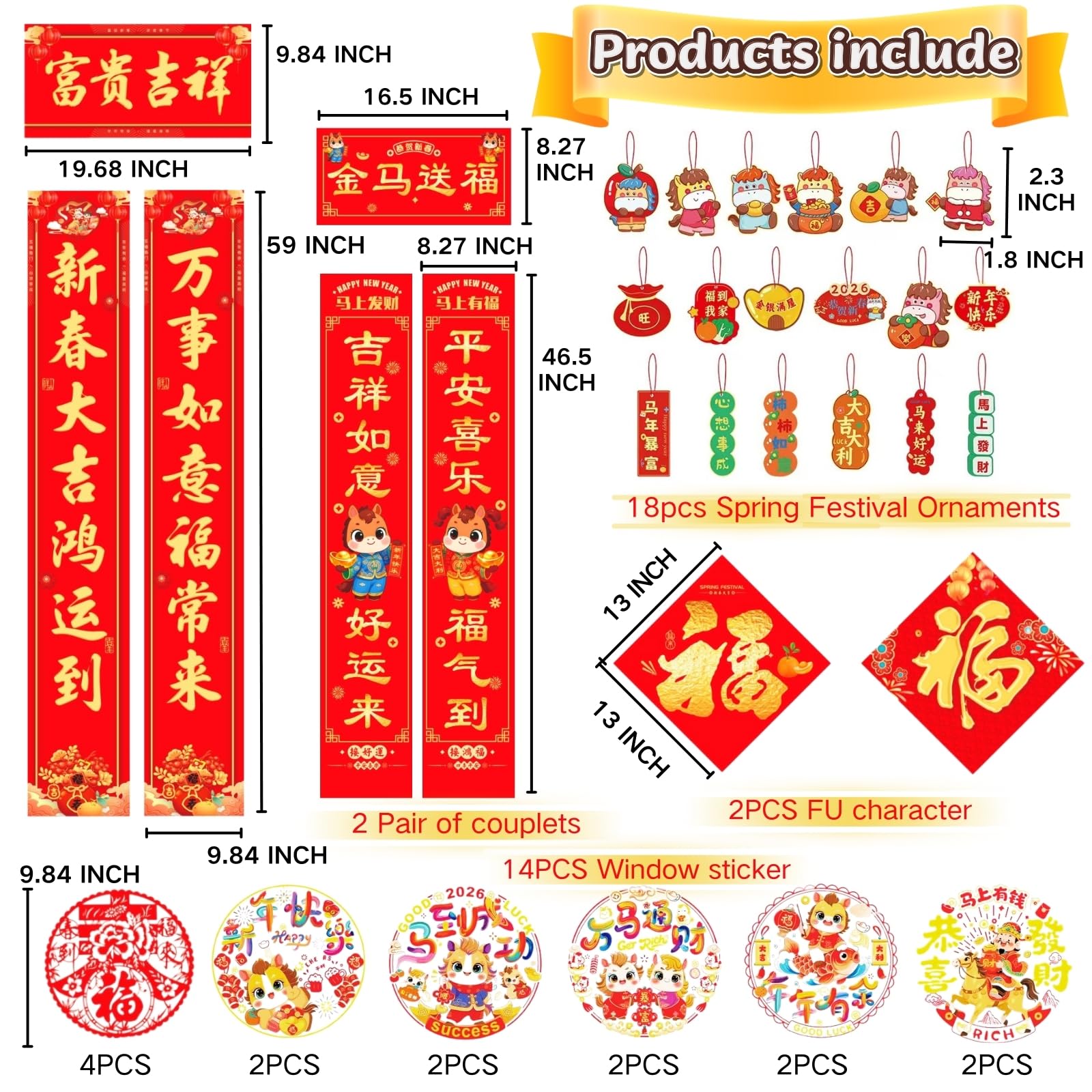 Strolfay Fu character paper auspicious wishes for the New Year