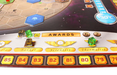 Stronghold Games Terraforming Mars milestones and awards guiding scoring opportunities