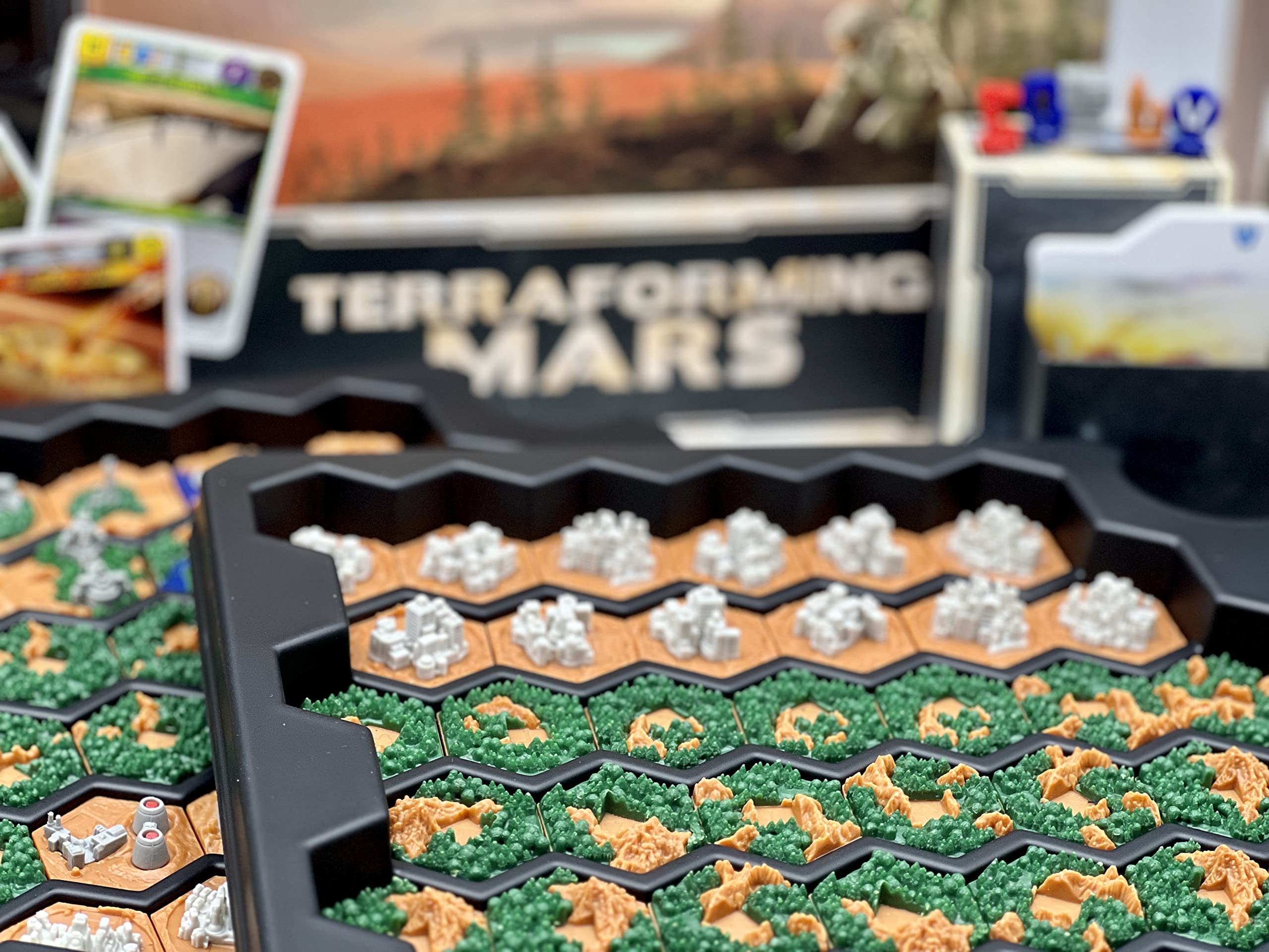 Terraforming Mars Big Box display-worthy storage by Stronghold Games doubles as decor