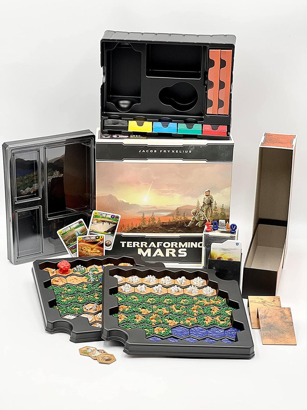 Terraforming Mars Big Box tiles create a visual centerpiece on your table