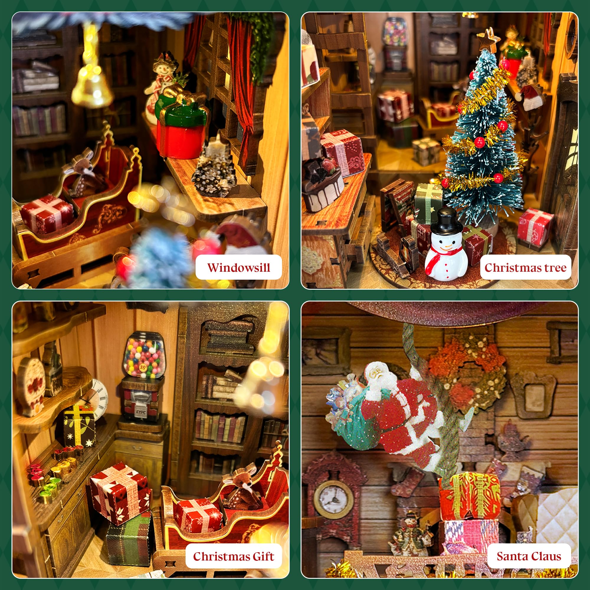 Strucwood Jingle Cabin detailed gifts and cabins add depth