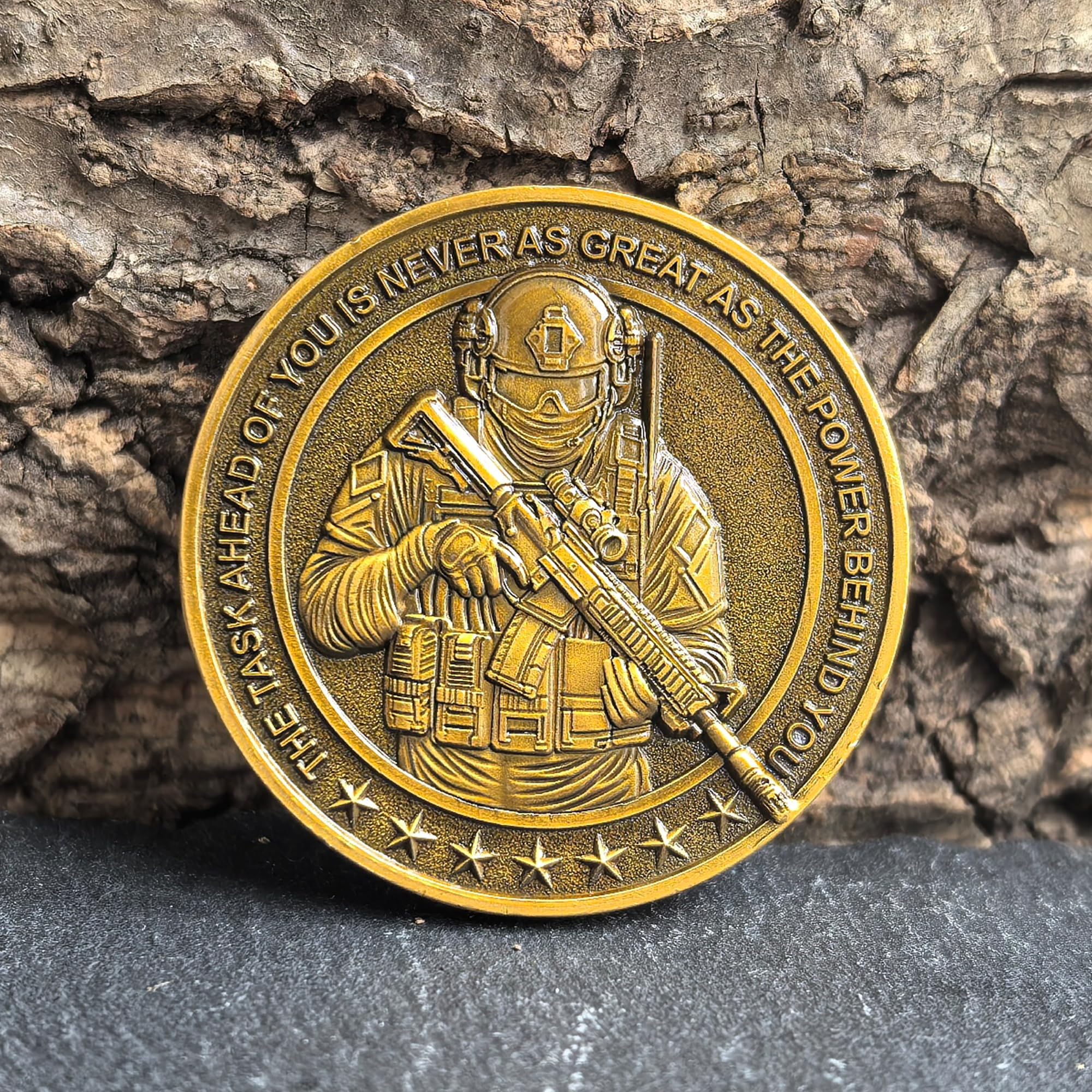 Strugglejewelry coin engraving close-up highlighting craftsmanship