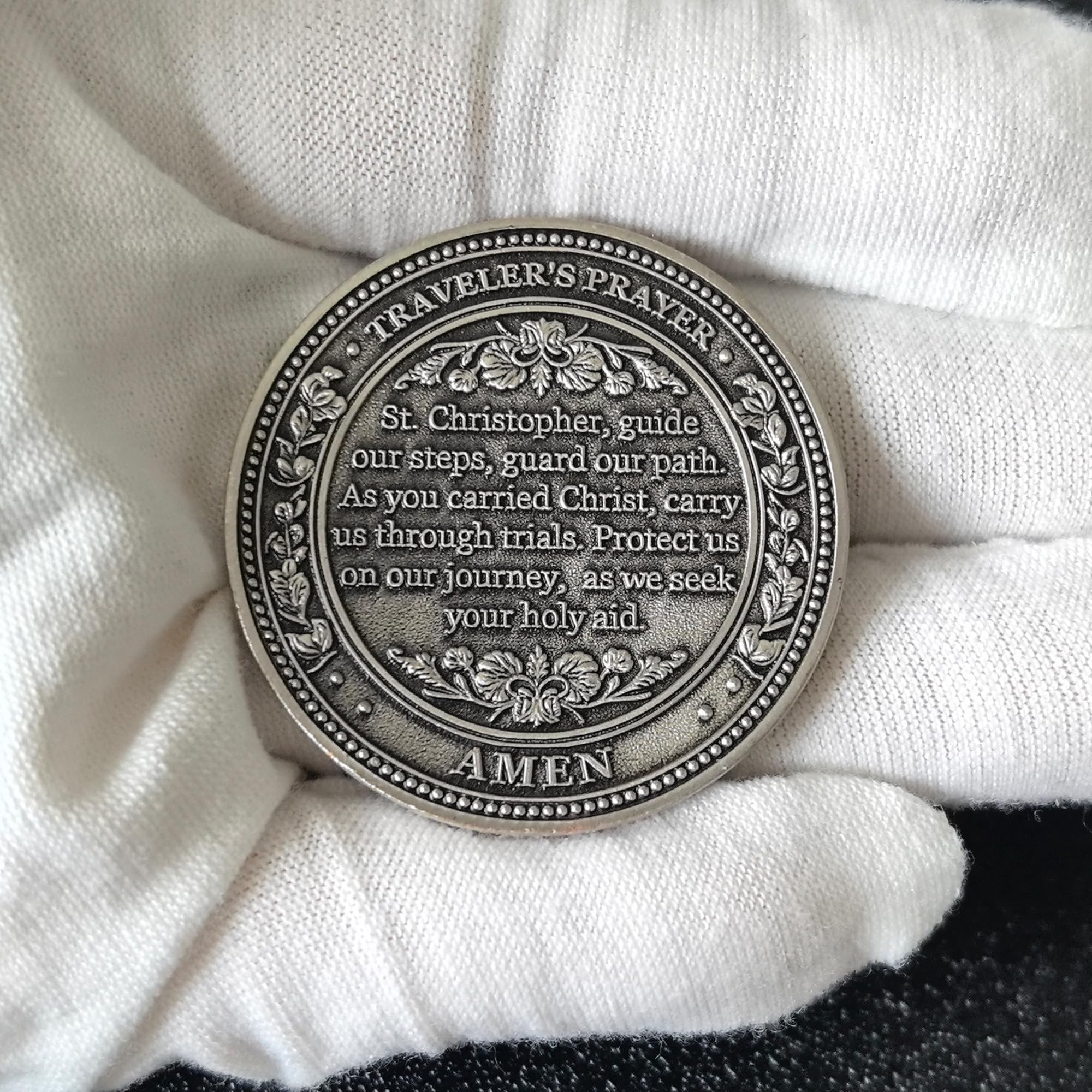 Strugglejewelry medallion featuring intricate border designs and craftsmanship.