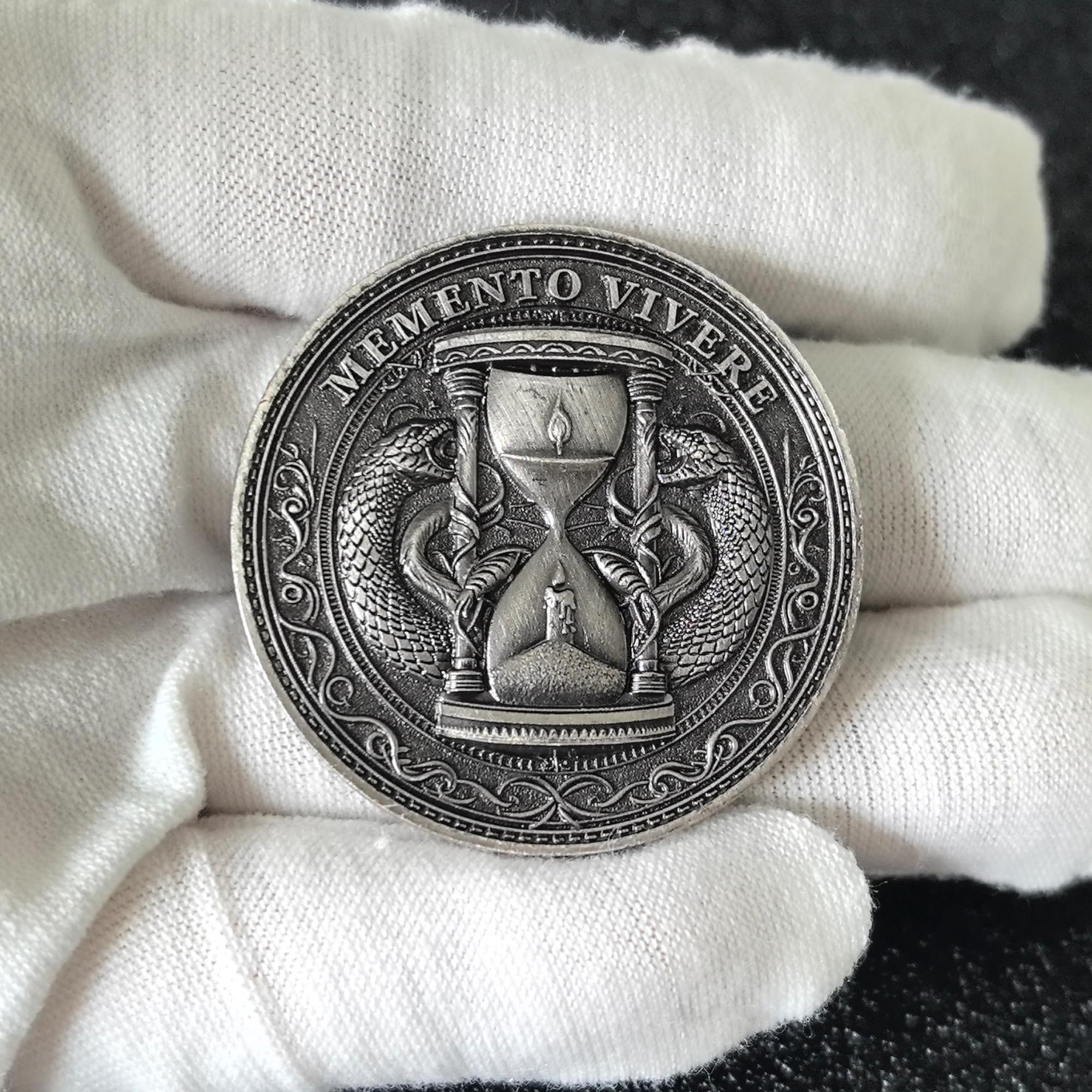 High-relief craftsmanship emphasizes intricate engravings for a premium look.