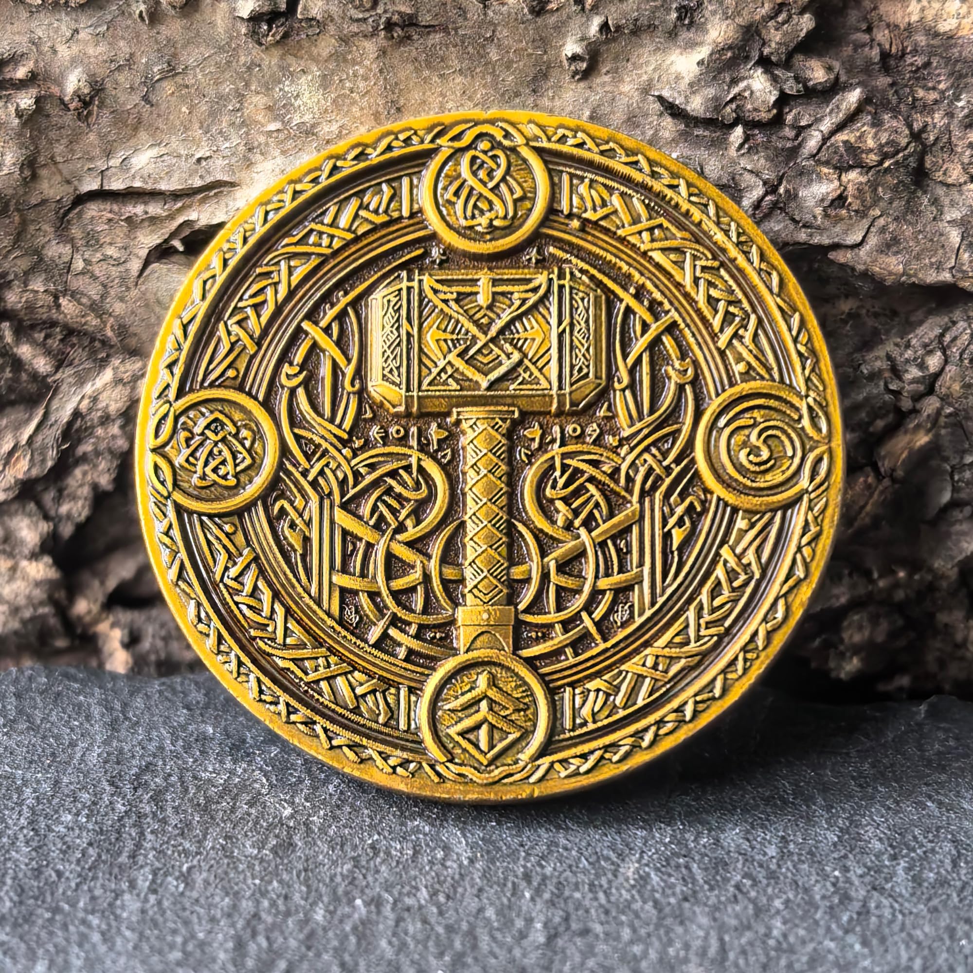 Strugglejewelry Nordic patterns detail emphasizes craftsmanship and heritage.