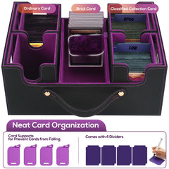 STTRBOX microfiber lining cushions cards against scratches and creases