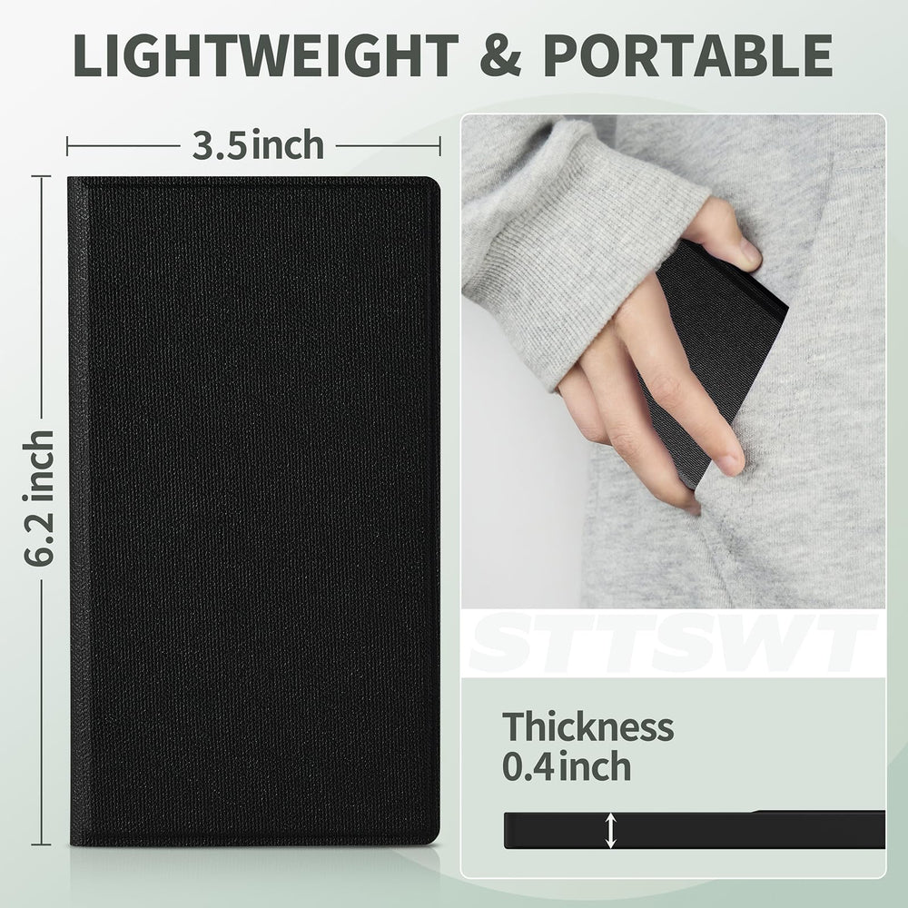 STTSWT compact pocket-sized design fits easily in a bag.