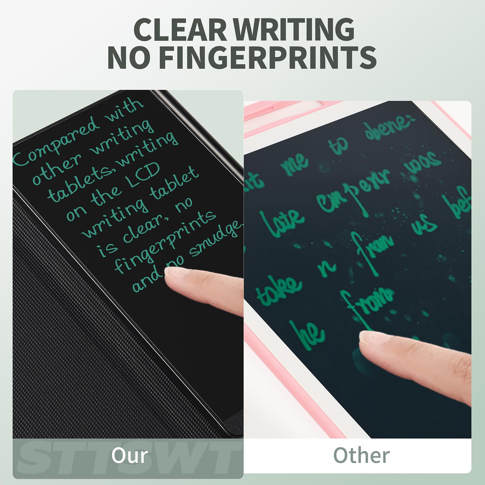 STTSWT magnetic stylus clears the screen instantly.