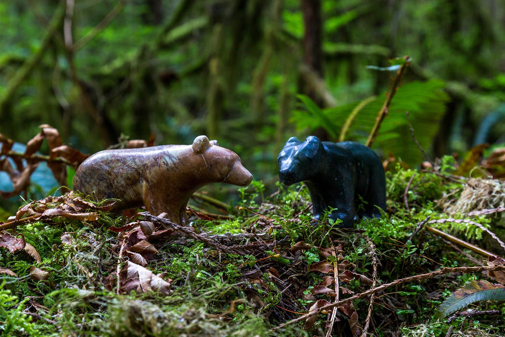 STUDIOSTONE CREATIVE life-like bear sculpture completed with a gentle finish.