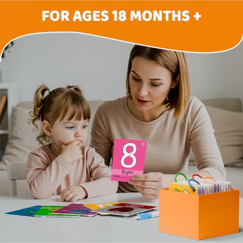 Study Key toddler flash cards designed for ages 1–4 with engaging visuals