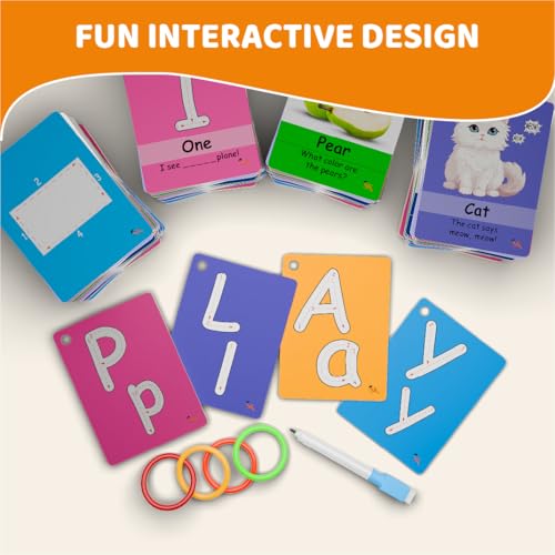 Study Key durable thick cardstock flash cards withstand daily toddler use