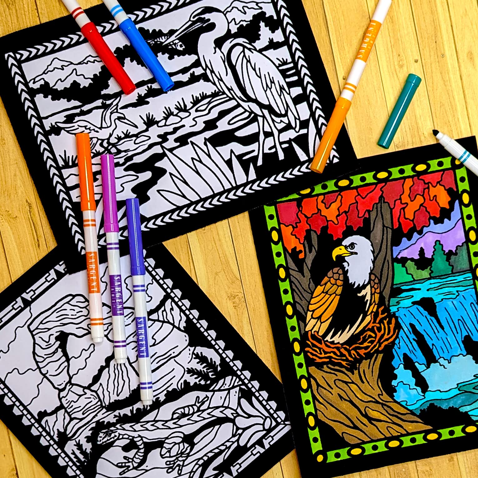 Stuff2Color 8x10 inch designs ideal for quick family projects.