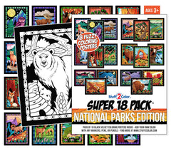 Stuff2Color National Parks set supports classrooms and hospital activities.