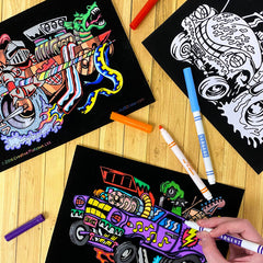 Stuff2Color Monster Cars poster 3: bold monster car designs ready to color.