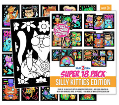 Stuff2Color Silly Kitties poster 01 for family coloring fun and imaginative play
