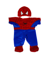 Stuffems Spidey Teddy Outfit on plush toy enabling superhero role-play adventures