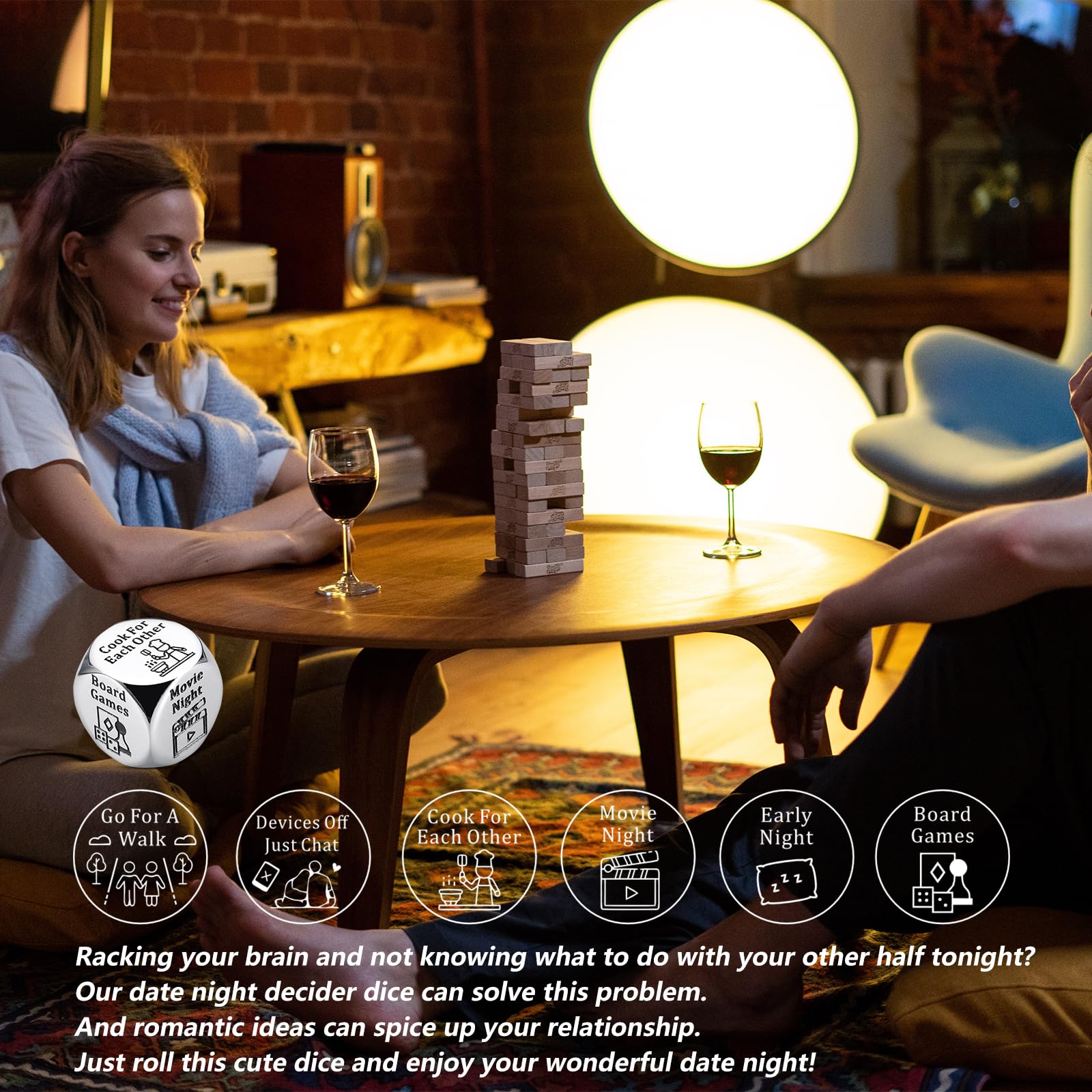 STUNFASSOO couple date night ideas dice helps plan a fun evening