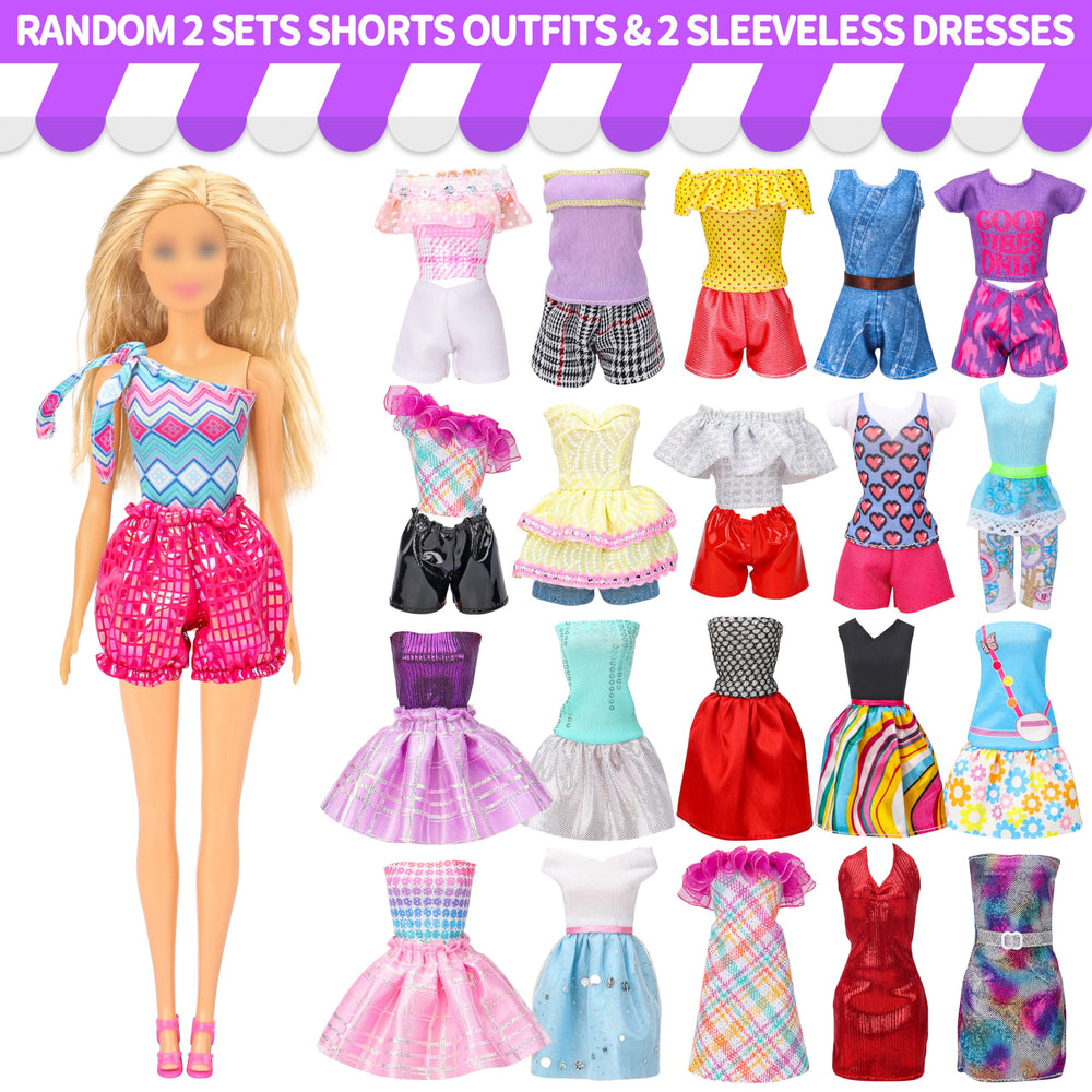 Style Shine casual outfits top and pants for quick dress-up play.