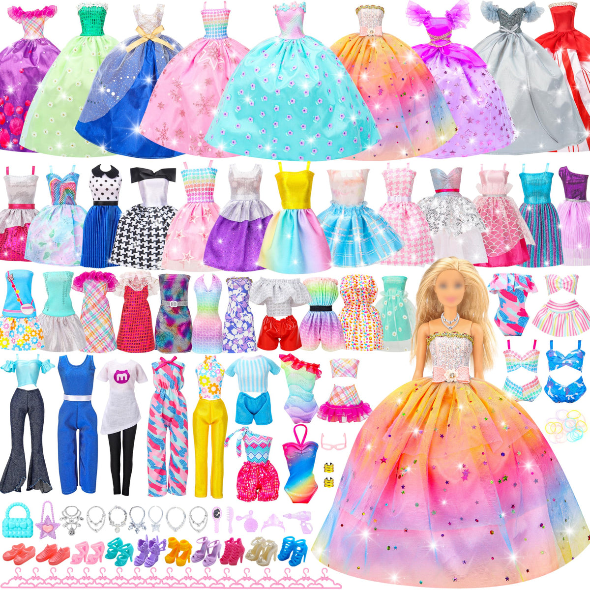 Style Shine doll wedding gowns for elegant pretend weddings