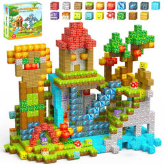 Styleeasy 200pcs magnetic cubes packaging shown for gifting and storage.